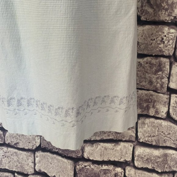 Blue & White Sleeveless Dress Size 6 - Picture 4 of 9